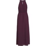 Jurk - Halternek - Mouwloos - Maxi-lengte - Kanten Detail - Gerecycled Polyester