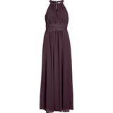 Jurk - Halternek - Mouwloos - Maxi-lengte - Kanten Detail - Gerecycled Polyester