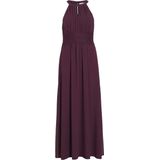 Jurk - Halternek - Mouwloos - Maxi-lengte - Kanten Detail - Gerecycled Polyester
