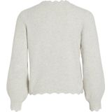 Vila - Vinikolina O-neck Knit Top - Gebreide Trui - Super Light Natural Melange