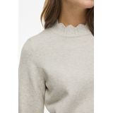 Vila - Vinikolina O-neck Knit Top - Gebreide Trui - Super Light Natural Melange