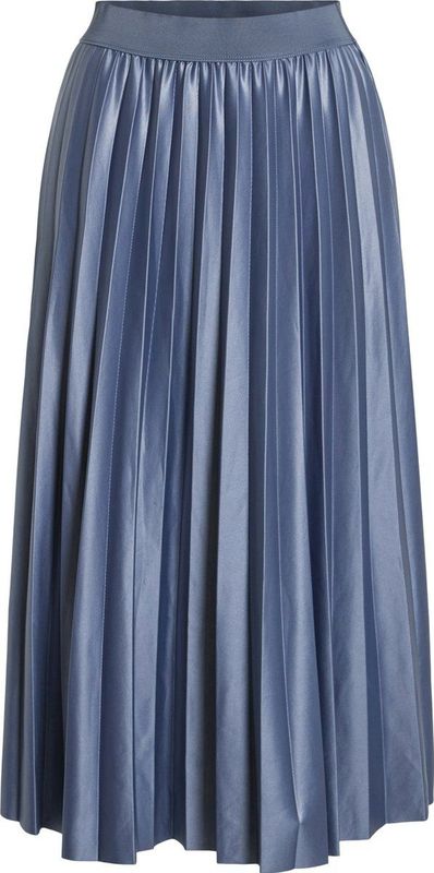 Plooirok - Midi-lengte - Zwart - 96% Gerecycled Polyester, 4% Elastaan