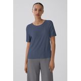 Vila - VIPLISA O-NECK S/S TOP - Vintage Indigo - Shirt met Korte Mouwen