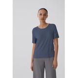 Vila - VIPLISA O-NECK S/S TOP - Vintage Indigo - Shirt met Korte Mouwen