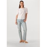 Object - Objilly S/S RE O-Neck Top - Wit - Korte Mouwen - Ronde Hals