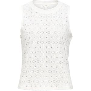 Object - Mouwloze Top - Cloud Dancer - 98% Gerecycled Polyester