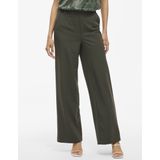 Vila - Varone Wide Leg - Hoge Taille Broek - Wijde Pijpen