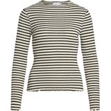 Vila - T-shirt Virika Funnel Neck Top - Birch/Black - Dames