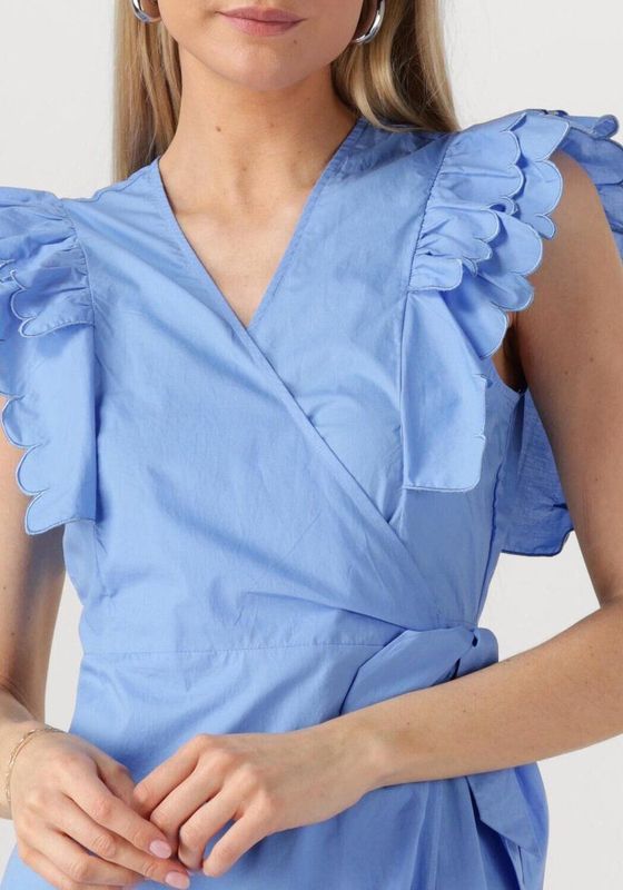 Object - Papaya Wrap Dress - Jurk - Lichtblauw - Vrouw