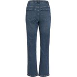Alice - Rechte Jeans - Blauw - Katoen - Middenhoge Taille
