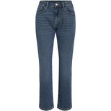 Alice - Rechte Jeans - Blauw - Katoen - Middenhoge Taille