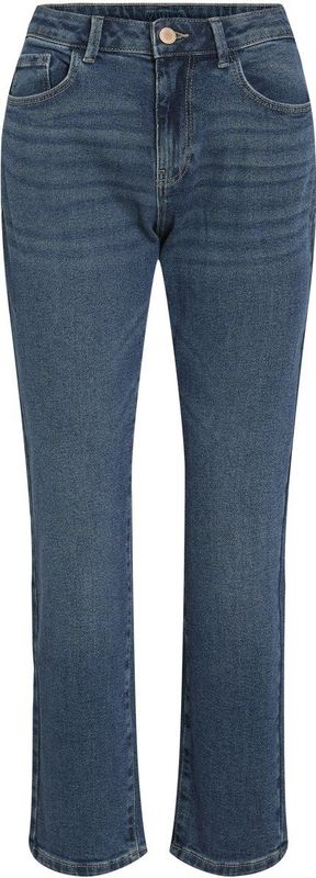Alice - Rechte Jeans - Blauw - Katoen - Middenhoge Taille