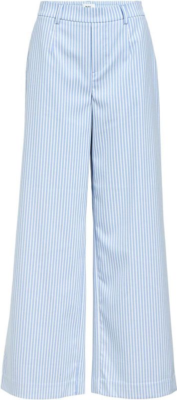 OBJECT Broek 'Lisa'  lichtblauw / wit