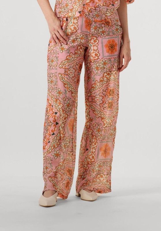 Object - Objholly HW Pant 138 - Hoge Taille Pantalon - Lichtroze - Dames