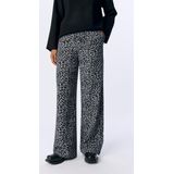 OBJALBA Broek - Dierenprint - Gerecycled Materiaal - Wide Leg