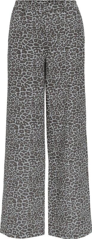 OBJALBA Broek - Dierenprint - Gerecycled Materiaal - Wide Leg