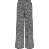 Object - Alba Lisa - Broek - Wijde Pijpen - Middelhoge Taille - Zwart