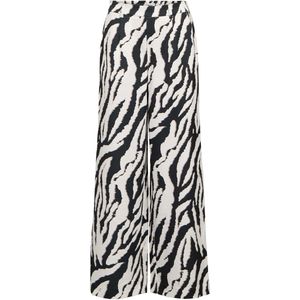 Object - Obj Alba Lisa Wide Pant - Broek - Grijs - Print