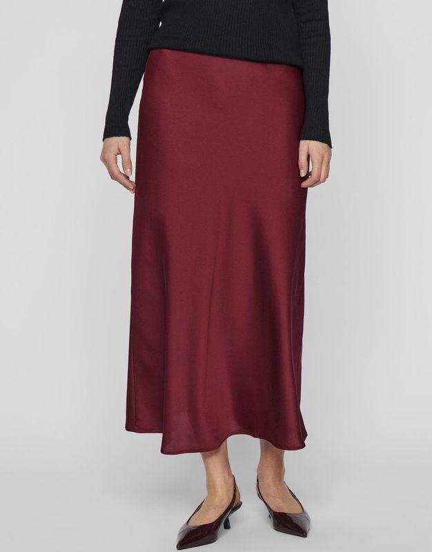 Rok - Hoge Taille - Midi Lengte - 100% Gerecycled Polyester