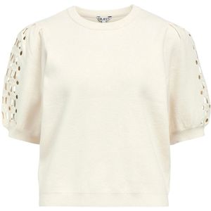 Object - Objyuki Re Knit Pullover 140 - Gebroken Wit - Sweater