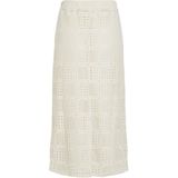 VILA - Midi Rok - Ecru