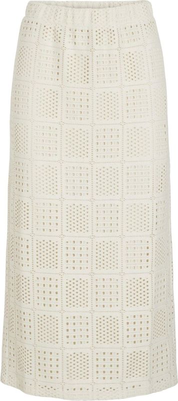 VILA - Midi Rok - Ecru