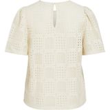 Vila - Birch - T-shirt - Wit - 70% Polyester 30% Katoen