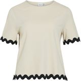 Vila - T-shirt - Ecru - 100% Katoen