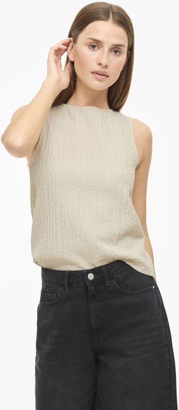 VILA - VIROMIRA - Mouwloze Top - Ecru