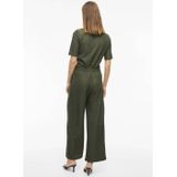 VILA - Straight Regular Waist Broek - Groen