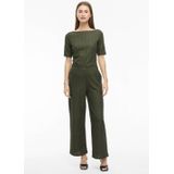 VILA - Straight Regular Waist Broek - Groen