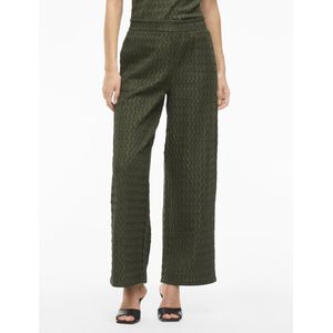 VILA - Straight Regular Waist Broek - Groen