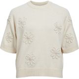 Object Pullover Laney Rubin Bruin - Dames Korte Mouwen met Bloemenpatroon