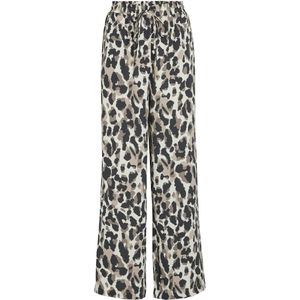 VILA Broek 'VIJosa'  beige / lichtgrijs / zwart