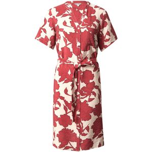 OBJECT - Blousejurk - Crème / Donkerrood - OBJJacira