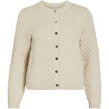 Vila - Vikali O-neck Knit Button Cardi - Vest - Birch