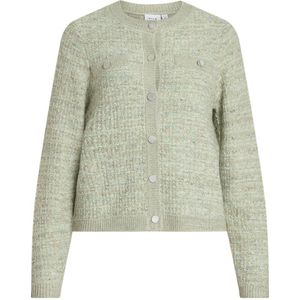 VILA - VILEMONI - Vest - Lichtgroen - Dames - Gebreid