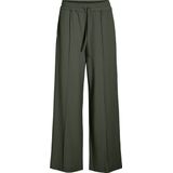 Vila - Viclua Hw Wide Pants - Damesbroek - Groen - High Waist - Wijde Pijpen