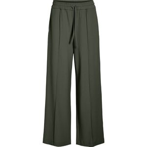 Vila - Viclua Hw Wide Pants - Damesbroek - Groen - High Waist - Wijde Pijpen