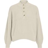 Biologisch Katoen - Gebreide Trui - Ronde Hals - Lange Mouwen - Zwart