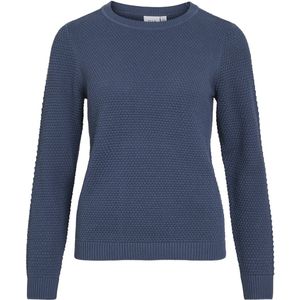 Vila - Vintage Indigo - Gebreide Trui - 100% Katoen