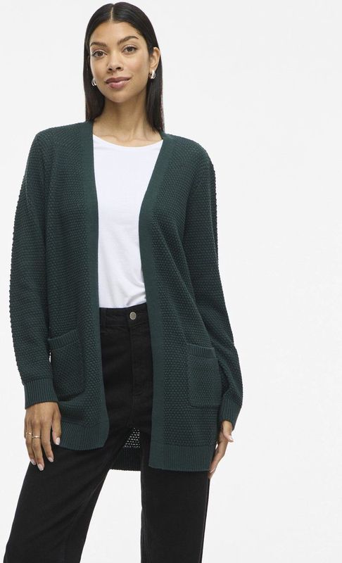 Vila - Vidalo ls knit cardigan - Donkergroen - Vest