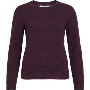 Gebreide Top - Katoen - O-hals - Lange Mouwen - Normale Pasvorm