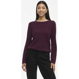 Gebreide Top - O-hals - Lange Mouwen - Katoen - Biologisch Katoen