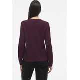 Gebreide Top - O-hals - Lange Mouwen - Katoen - Biologisch Katoen