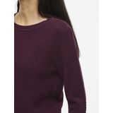 Gebreide Top - O-hals - Lange Mouwen - Katoen - Biologisch Katoen