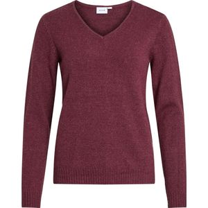 Gebreide Top - V-hals - Lange Mouwen - Regular Fit - 50% Viscose