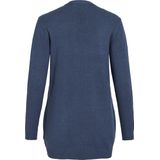 Gebreid Vest - Split Neck - Lange Mouwen - Viscose/Nylon/Polyester