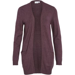 Gebreid Vest - Split Neck - Lange Mouwen - Viscose/Nylon/Polyester