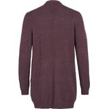 Gebreid Vest - Split Neck - Lange Mouwen - Viscose/Nylon/Polyester